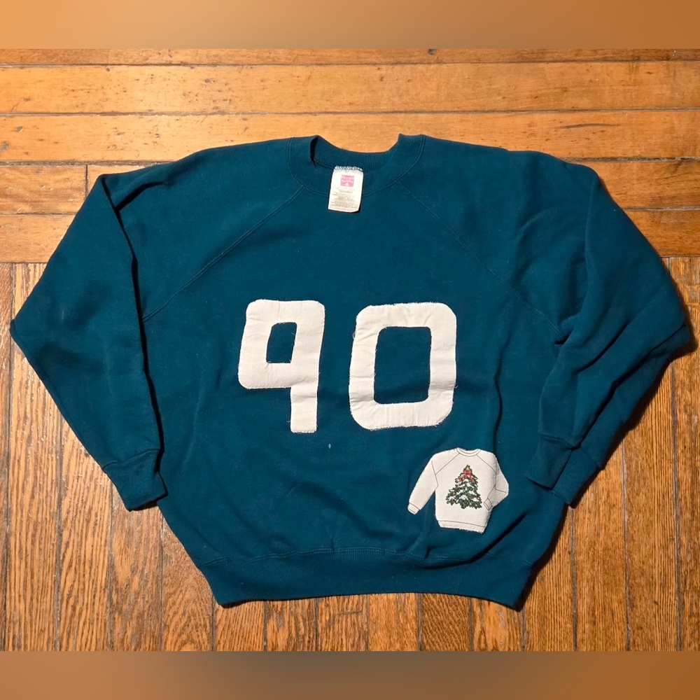 VTG 90s Xmas 90 Sweater L